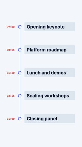 Conference Agenda Timeline preview