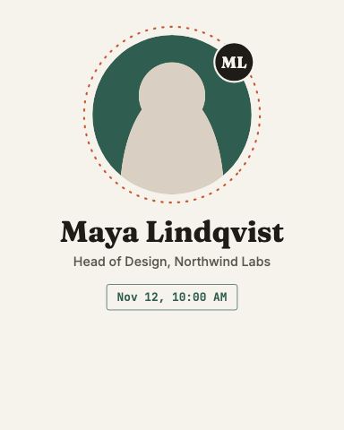 Portrait Speaker Card preview